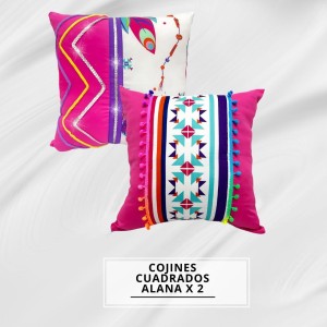 COJINES CUADRADO ALANA X2