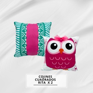 COJINES CUADRADO RITA X2