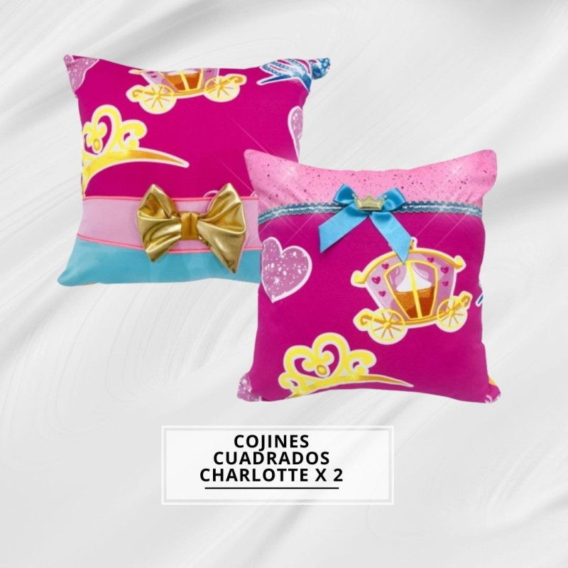 COJINES CUADRADO CHARLOTTE X2