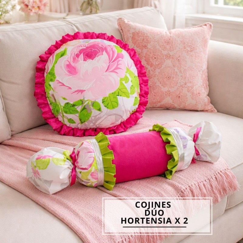 COJINES DÚO HORTENSIA X2
