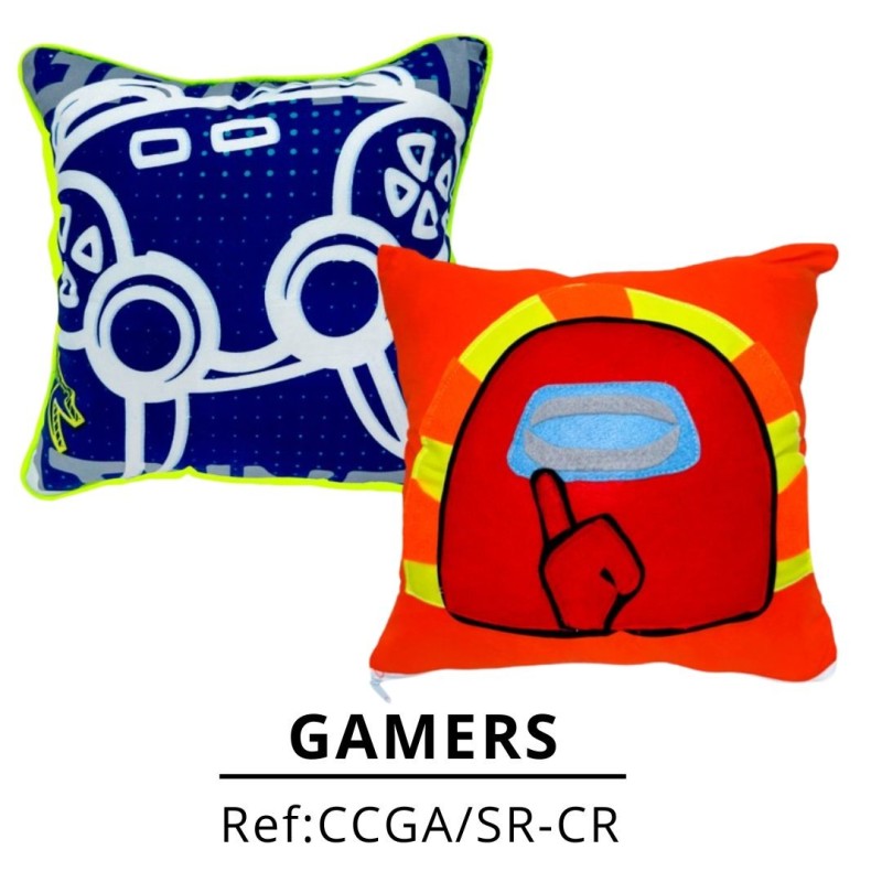 COJINES CUADRADOS GAMERS  X2